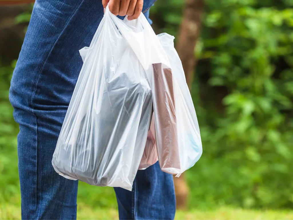 Bolsa Eco-Friendly Bolsa de compras compostable.