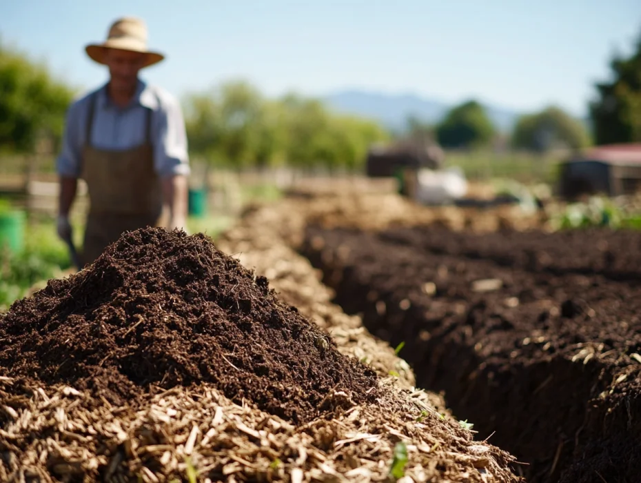 Fertilizante natural usado para hacer el suelo más fértil.